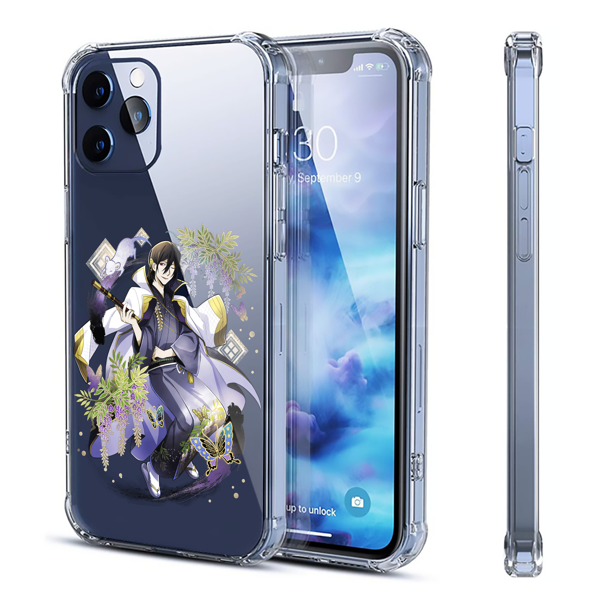 （画像用） 文豪ストレイドッグス Bungo Stray Dogs 【iPhone 12シリーズ対応】透明スマホケース（クリアソフトケース）